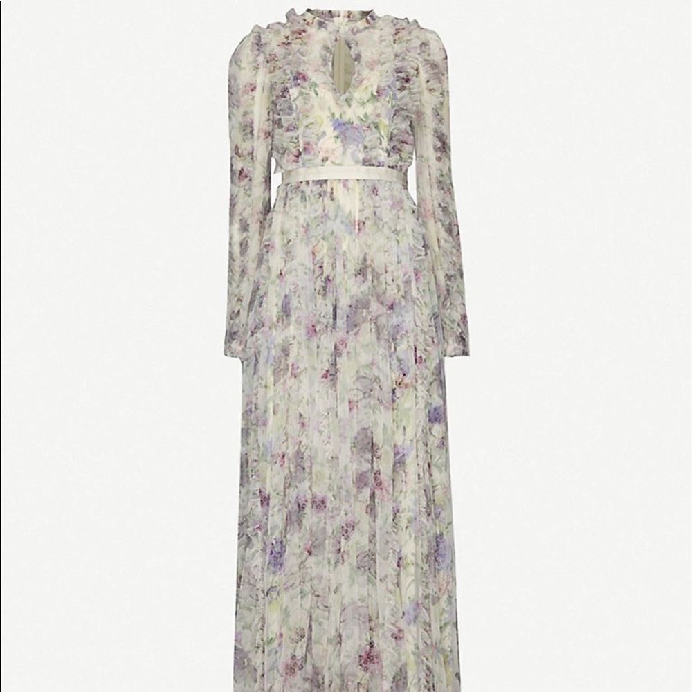 Needle and Thread Floral Tulle Gown. New And Sold Out Everywhere sz 14 US